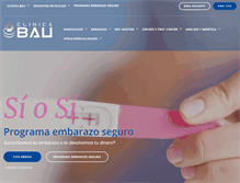 Tablet Screenshot of clinicabau.com